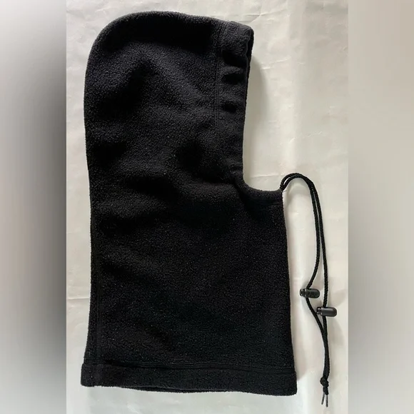Extremities Black Fleece Hood neck warmer gaitor cinch Scarf Adjustable Unisex - Picture 1 of 6